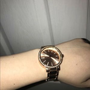 Rose gold watch